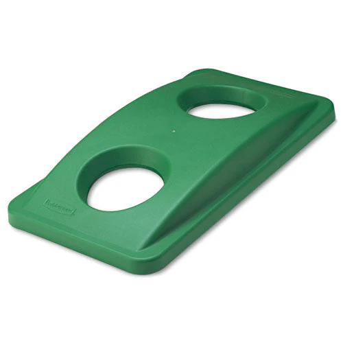 Slim Jim Bottle And Can Recycling Top, 20.38w X 11.38d X 2.75h, Green - Image 1