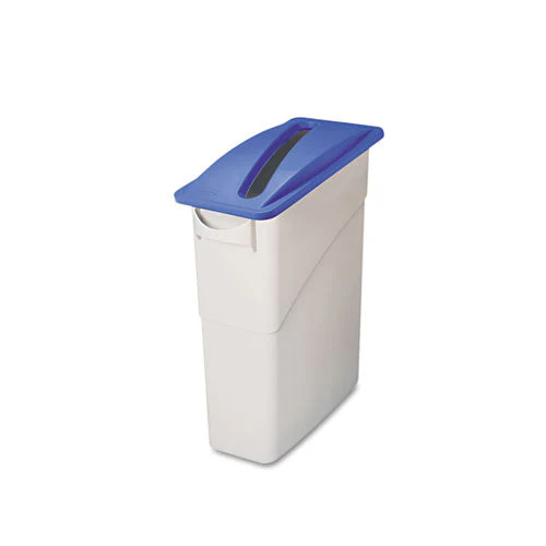 Slim Jim Paper Recycling Top, 20.38w X 11.38d X 2.75h, Dark Blue - Image 2