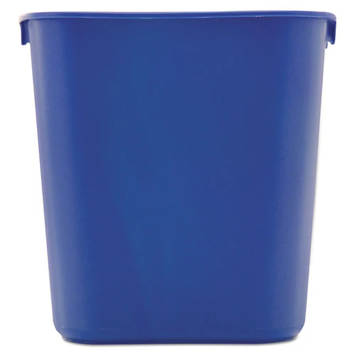 Deskside Recycling Container, Small, 13.63 Qt, Plastic, Blue - Image 3