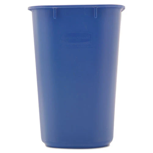 Deskside Recycling Container, Small, 13.63 Qt, Plastic, Blue - Image 2