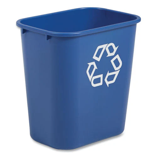 Deskside Recycling Container, Medium, 28.13 Qt, Plastic, Blue - Image 3