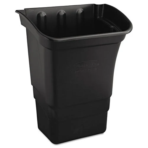 Optional Utility Cart Refuse/utility Bin, 8 Gal, Polyethylene, Black - Image 1