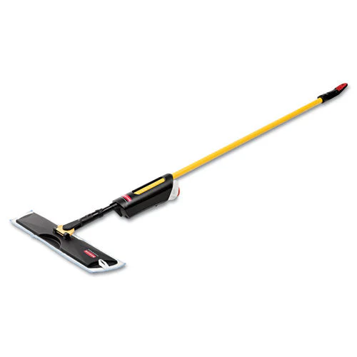Light Commercial Spray Mop, 18" Wide Blue Head, 52" Steel Handle - Image 1