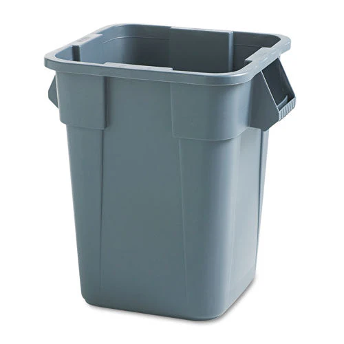 Square Brute Container, 40 Gal, Polyethylene, Gray - Image 1