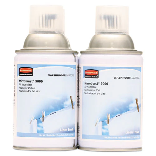 Tc Microburst 9000 Air Freshener Refill, Linen Fresh, 5.3 Oz Aerosol Spray, 4/carton - Image 1