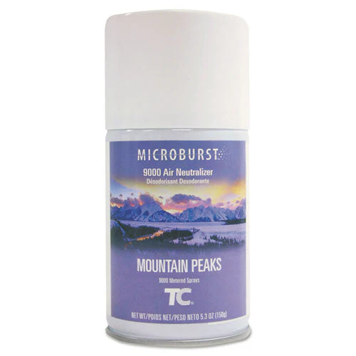Tc Microburst 9000 Air Freshener Refill, Mountain Peaks, 5.3 Oz Aerosol Spray, 4/carton - Image 1