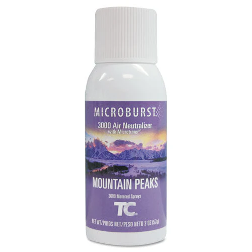 Microburst 3000 Refill, Mountain Peaks, 2 Oz Aerosol Spray, 12/carton - Image 1