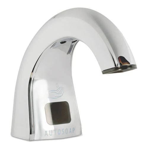 One Shot Soap Dispenser - Touch Free, Liquid, 1.9 X 5.5 X 4, Polished Chrome - Image 1