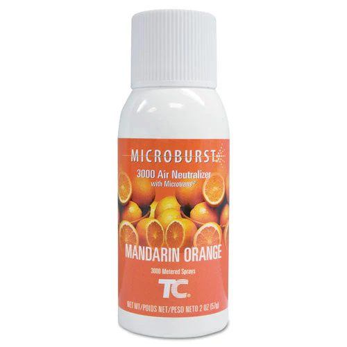 Microburst 3000 Refill, Mandarin Orange, 2 Oz Aerosol Spray, 12/carton - Image 1