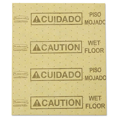 Over-the-spill Pad, Caution Wet Floor, 16 Oz, 16.5 X 20, 22 Sheets/pad - Image 1