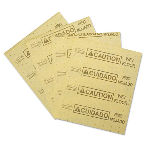 Over-the-spill Pad, Caution Wet Floor, 16 Oz, 16.5 X 20, 22 Sheets/pad - Image 2