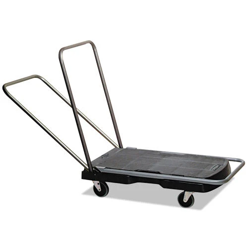 Utility-duty Home/office Cart, 250 Lb Capacity, 20.5 X 32.5, Platform, Black - Image 1