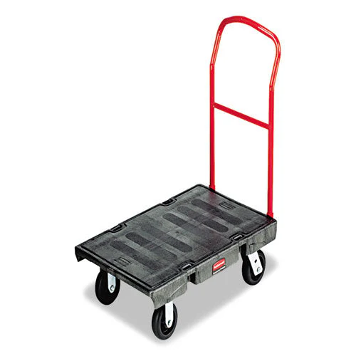 Heavy-duty Platform Truck Cart, 2,000 Lb Capacity, 24 X 48 Platform, Black - Image 2