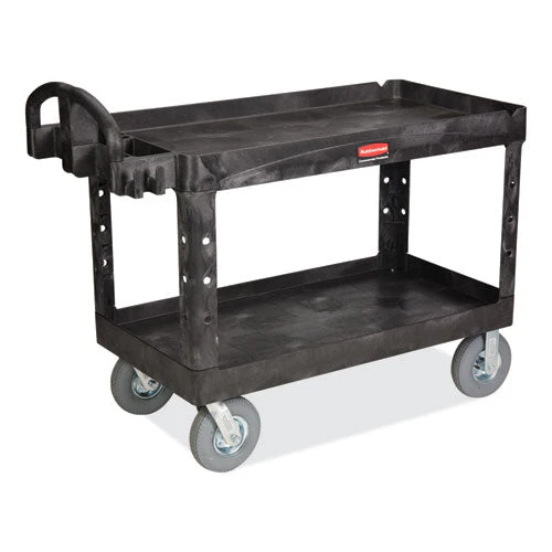Heavy-duty Platform Truck Cart, 1,200 Lb Capacity, 24 X 48 Platform, Black - Image 1