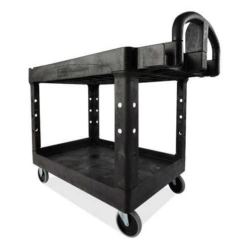 Heavy-duty Platform Truck Cart, 1,200 Lb Capacity, 24 X 48 Platform, Black - Image 3