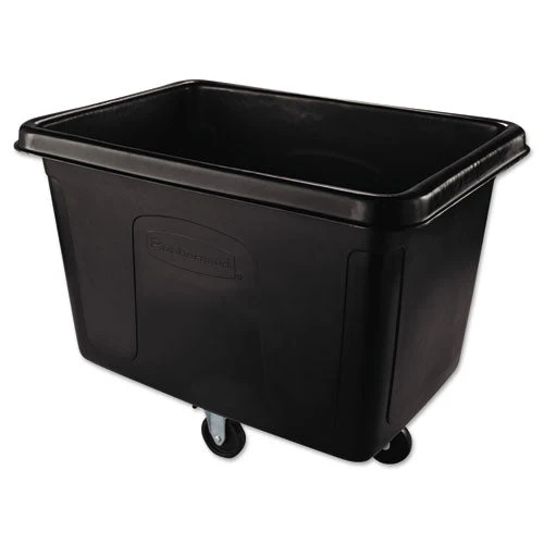 Cube Truck, 105 Gal, 500 Lb Capacity, Plastic, Black - Image 1
