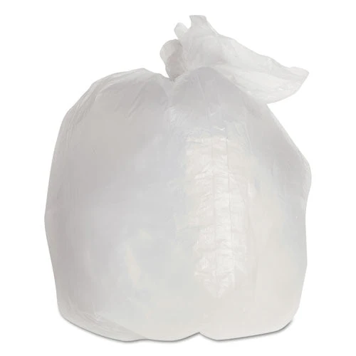 Linear Low Density Can Liners, 50gal, 2mil, 37w X 44h, Clear, 200/carton - Image 1
