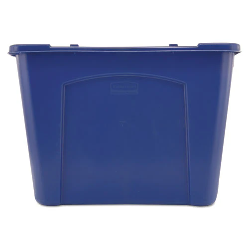 Stacking Recycle Bin, 14 Gal, Polyethylene, Blue - Image 3