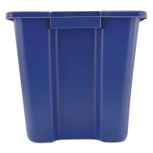 Stacking Recycle Bin, 14 Gal, Polyethylene, Blue - Image 2