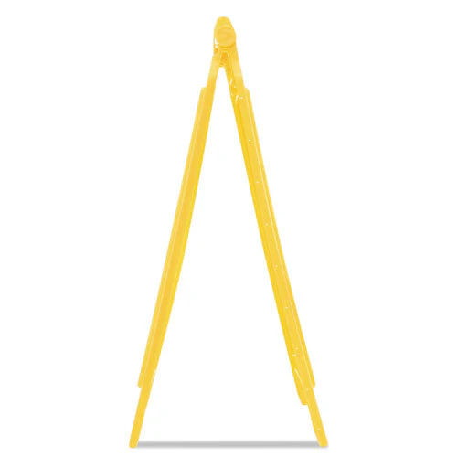 Multilingual "caution" Floor Sign,  11 X 12 X 25, Bright Yellow - Image 2