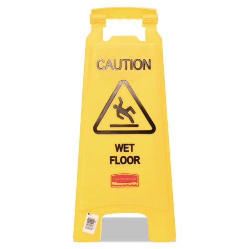 Caution Wet Floor Sign, 11 X 12 X 25, Bright Yellow - Image 3