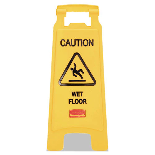 Caution Wet Floor Sign, 11 X 12 X 25, Bright Yellow - Image 2