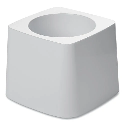 Commercial-grade Toilet Bowl Brush Holder, White - Image 3