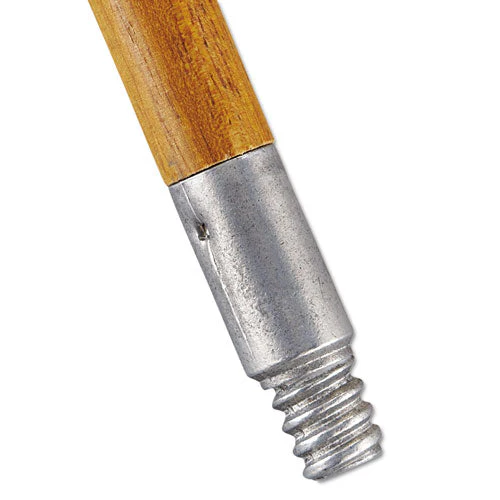 Lacquered-wood Threaded-tip Broom/sweep Handle, 0.94" Dia X 60", Natural - Image 1