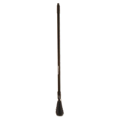Angled Lobby Broom, Poly Bristles, 35" Handle, Black - Image 2