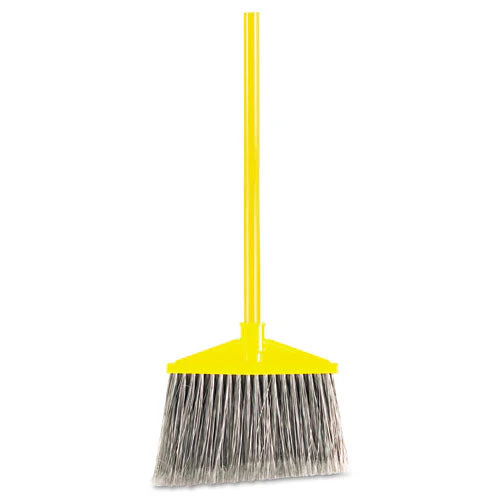 7920014588208, Angled Large Broom, 46.78" Handle, Gray/yellow - Image 1