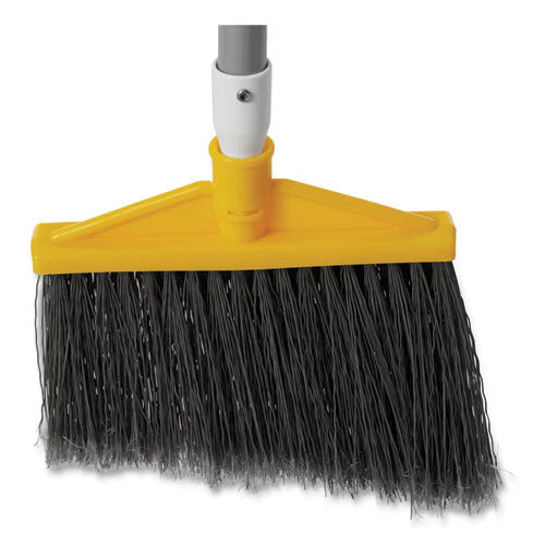 Angled Large Broom, 48.78" Handle, Silver/gray - Image 1