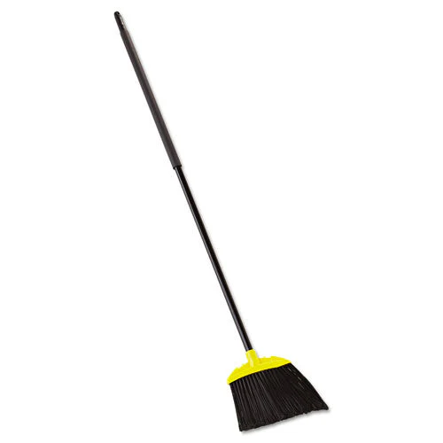 Jumbo Smooth Sweep Angled Broom, 46" Handle, Black/yellow, 6/carton - Image 1