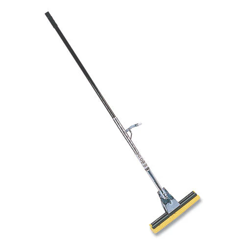 Steel Sponge Mop, 12" Wide Yellow Cellulose Sponge Head, Bronze Steel Handle - Image 3