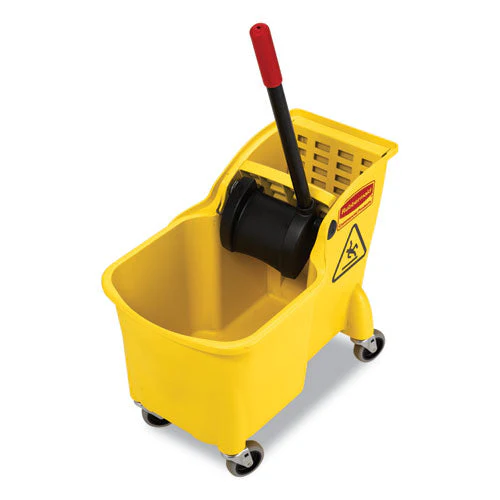 Tandem 31-quart Bucket/wringer Combo, Reverse, Yellow - Image 3
