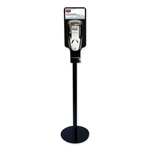 Tc Autofoam Touch-free Hand Sanitzer Dispenser Stand, 14.96 X 14.96 X 58.87, Black - Image 1