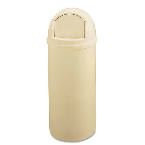 Marshal Classic Container, 25 Gal, Plastic, Beige