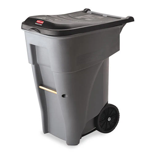 Brute Roll-out Heavy-duty Container, 65 Gal, Polyethylene, Gray - Image 1
