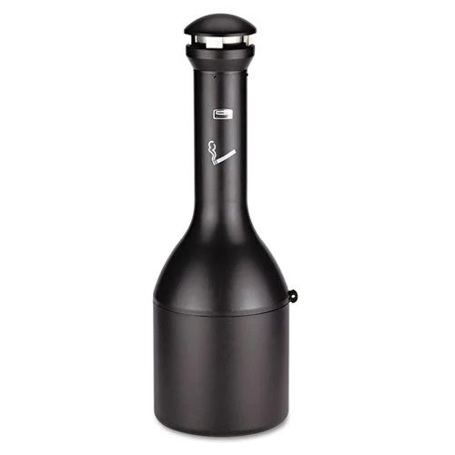 Infinity Traditional Smoking Receptacle, 4.1 Gal, 13 Dia X 39h High, Black - Image 1