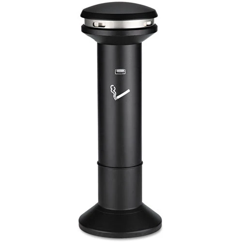 Infinity Ultra-high Capacity Smoking Receptacle, 6.7 Gal, 15.5 Dia X 41.5h, Black - Image 1