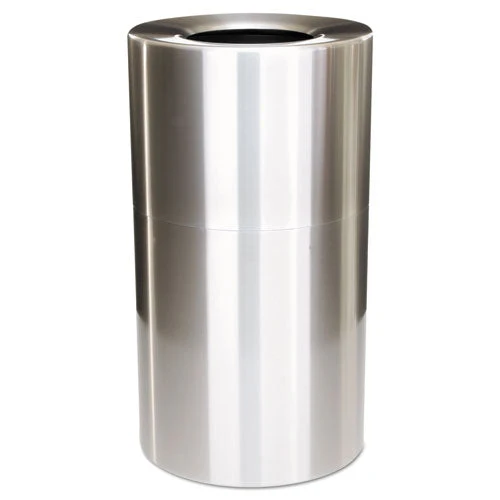 Atrium Aluminum Container With Liner, 35 Gal, Aluminum, Satin Aluminum - Image 1