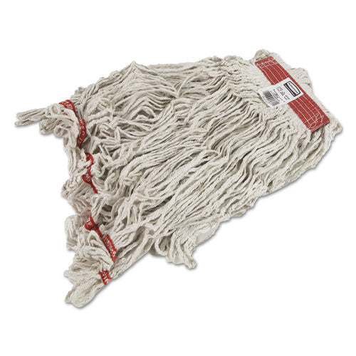 Swinger Loop Wet Mop Heads, Cotton/synthetic, White, Large, 6/carton - Image 1