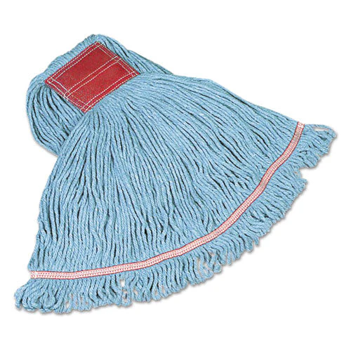 Swinger Loop Wet Mop Heads, Cotton/synthetic, Blue, Large - Image 1