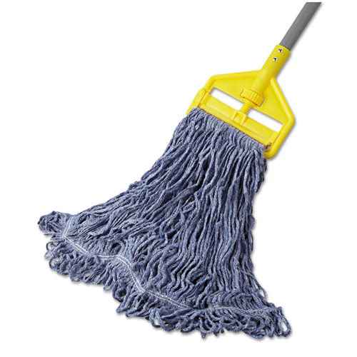 Super Stitch Blend Mop Head, Large, Cotton/synthetic, Blue, 6/carton - Image 2
