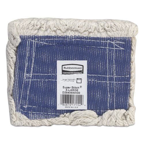 Super Stitch Blend Mop, Cotton/synthetic, X-large, White, 6/carton - Image 3
