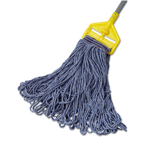 Universal Headband Mop Head, Cotton/synthetic, 24oz, Blue, 12/carton - Image 3