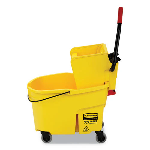 Wavebrake 2.0 Bucket/wringer Combos, Side-press, 44 Qt, Plastic, Yellow - Image 3