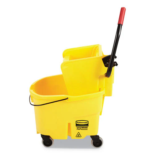 Wavebrake 2.0 Bucket/wringer Combos, Side-press, 26 Qt, Plastic, Yellow - Image 1