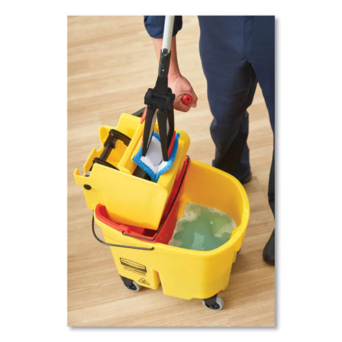 Wavebrake 2.0 Bucket/wringer Combos, Side-press, 26 Qt, Plastic, Yellow - Image 3