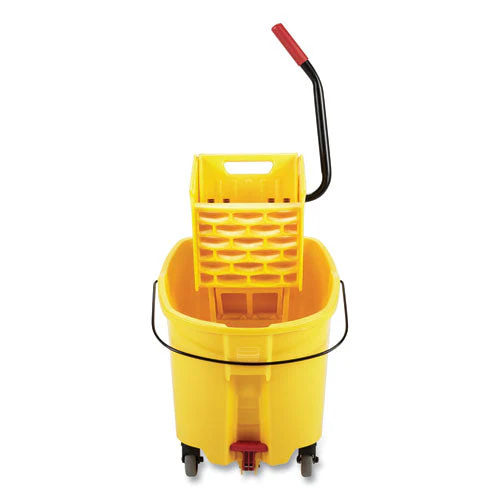 Wavebrake 2.0 Bucket/wringer Combos, Down-press, 44 Qt, Plastic, Yellow - Image 3