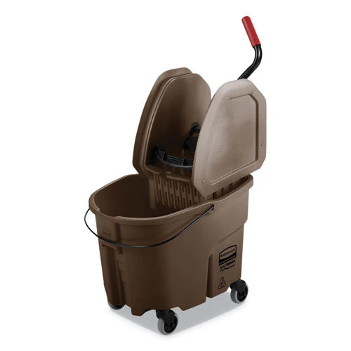 Wavebrake 2.0 Bucket/wringer Combos, Down-press, 35 Qt, Plastic, Brown - Image 1